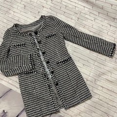 新品未使用   レディース 千鳥柄コート DINARD RAP ...