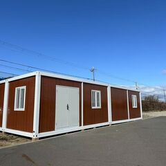 耐震耐火新製品 4部屋 プレハブハウス ユニット コンテナ 海上 居住用 戸建 別荘 ガレージ 車庫 カーポート ナガワ 坪の画像