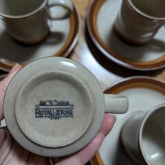 レトロ　コーヒーカップ　ソーサーセットの画像