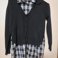 チェックシャツ　セーター　4280円商品　新品