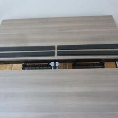 【中古】オカムラ オフィス デスク テーブル 正方形 DP167P MX62 W1400×D1400×H725mm 木目調 2020年製の画像