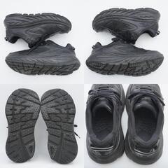 HOKA ONEONE (ホカオネオネ) スニーカー ボンダイ レザー ワイド ブラック 25cm US8D 1019753の画像