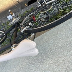ロードバイク クロスバイク 自転車 黒の画像
