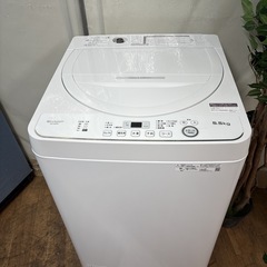 I631 🌈 ジモティー限定価格！ 2023年製の美品♪ SHARP 洗濯機 （5.5㎏） ⭐ 動作確認済 ⭐ クリーニング済の画像