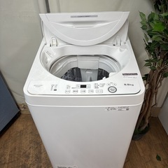 I631 🌈 ジモティー限定価格！ 2023年製の美品♪ SHARP 洗濯機 （5.5㎏） ⭐ 動作確認済 ⭐ クリーニング済の画像