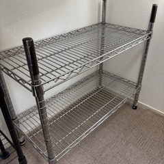 靴棚　銀ラック　の画像