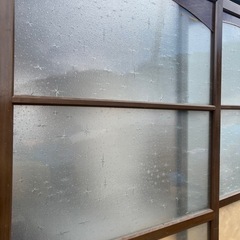 きらめきガラスの木製建具(2枚あります#18の画像