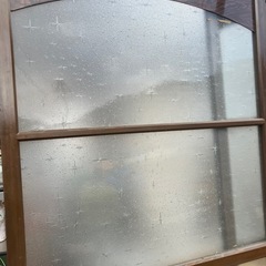 きらめきガラスの木製建具(2枚あります#18の画像