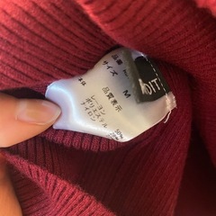 リエディ　Re:EDIT ボルドー　ニットの画像