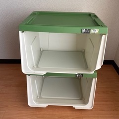 【受付終了】収納ケース　2個セット　服　おもちゃ　衣類　の画像