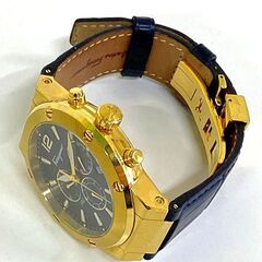 Salvatore Ferragamo エフエイティ F-80 クラシック SFEX00319 10気圧防水 クロノグラフ デイト ネイビー系 SS フェラガモ 稼働品の画像