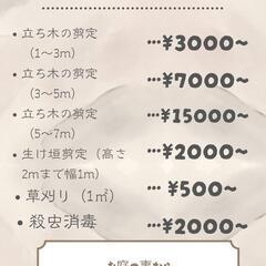 植木の剪定　伐採　草刈り　薪の画像