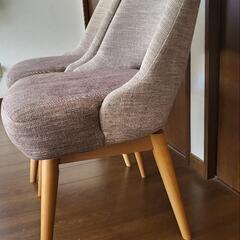 【値下げ中】回転式ダイニングチェア　2脚セットの画像