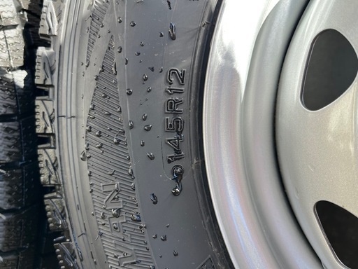 軽自動車スタッドレス バリ山 DUNLOP WINTERX 145R/12 WINTER MAXX