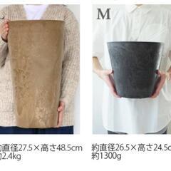 新品・大きめ植木鉢2点セットの画像