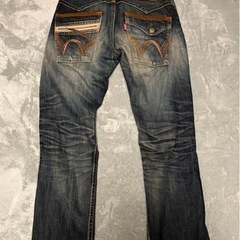 エドウィン　ヴィンテージシリーズ　ストレートジーンズ　裾カット無し　30インチ　古着【現地渡し限定】の画像