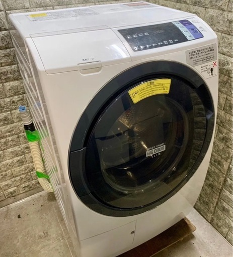引き取り限定激安！2018年製10kg 日立ドラム式洗濯乾燥機　正常動作！