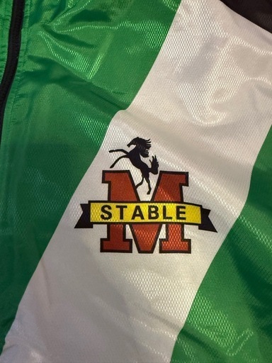 M STABLE 競馬クラブチーム フリース ナイロンジャケット LL