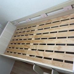 再値下げ　美品　ニトリ　システムベッド　子供部屋　ピンク+ナチュラル　　　の画像