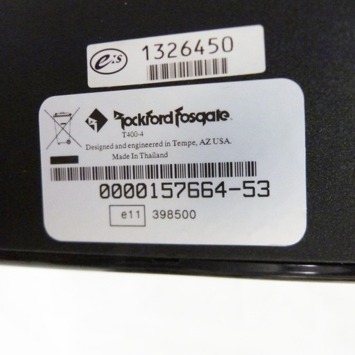 Rockford Fosgate T400-4 パワーアンプ ロックフォード