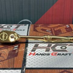 値下げしました！【中古】スナップオン Snap-on F80XCV ゴールドラチェットハンドル 95th記念 300本限定 貯金箱付き(フタ無し)の画像