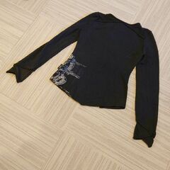オッズクローチェ　編み上げカットソー　チャイナ風　長袖　ゴス　ゴシック の画像