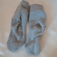 グレー靴下の画像