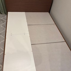 ニトリ　ダブルベッド　マットレスセットの画像
