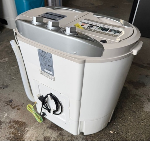札幌市内配送可 美品 20年製 シービージャパン ウォッシュマン 小型2槽式洗濯機 TOM-05w 洗濯3.6kg/脱水2kg