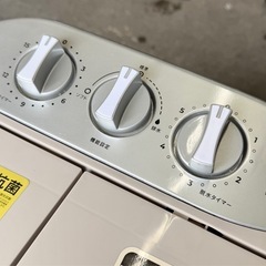 札幌市内配送可 美品 20年製 シービージャパン ウォッシュマン 小型2槽式洗濯機 TOM-05w 洗濯3.6kg/脱水2kg の画像
