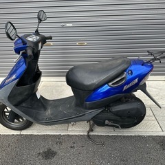 スズキ　CA1PA レッツ2 2スト書類　鍵あり　バッテリー新品交換済み　エンジン始動参考動画あり　通勤通学の画像