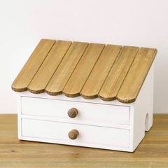 木製おうち型収納ケースの画像