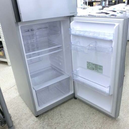③日立 冷蔵庫 203L 2017年製 2ドア HITACHI R-20FA シルバー 200L
