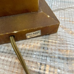 アンティークイタリア製　老舗genuine alabaster テーブルランプの画像