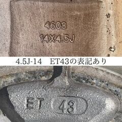 価格調整しました！【希少品・廃盤品】リラックマ・14インチアルミホイール４本セット（中古）の画像