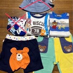 子ども服•帽子•靴下　男の子　80サイズ　ミキハウス、ホットビスケット