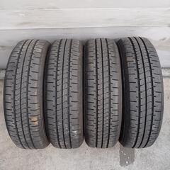 155/65R13　貨物用アルミ　タイヤ4本セット　No.99の画像