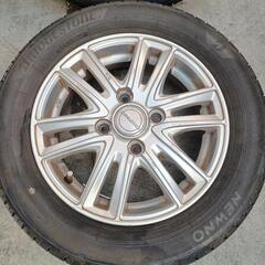 155/65R13　貨物用アルミ　タイヤ4本セット　No.99の画像