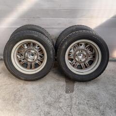 155/65R13　貨物用アルミ　タイヤ4本セット　No.99の画像