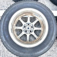 ブリヂストン製195/65R15スタッドレスタイヤとBreeze製15インチホイールのセットの画像