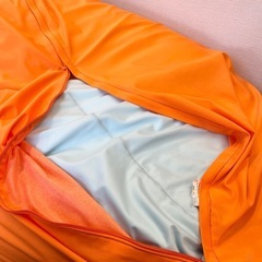 M【中古品】Yogibo ヨギボー ビーズクッション ソファー サンシャイン オレンジ 家具の画像