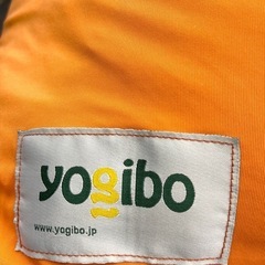 M【中古品】Yogibo ヨギボー ビーズクッション ソファー サンシャイン オレンジ 家具の画像