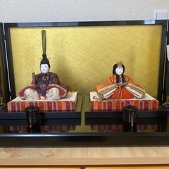 雛人形　中古品　親王飾り　木目込人形