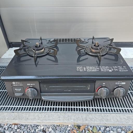 動作品 Rinnai リンナイ ガステーブル RT35NJH LPガス用 2023年製 グリル未使用 中古品 ガスコンロ