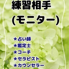 練習相手（モニター）します