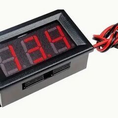 300円　デジタル電圧計、LED表示、DC4.5-30V、バッテ...