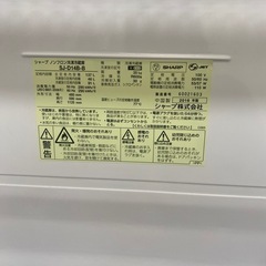 SHARP 2016年製　冷蔵庫の画像
