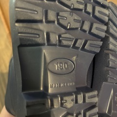 ほぼ新品　キッズ　子供　長靴　ネイビー　19cmの画像
