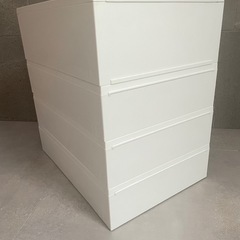 【決まりました】無印良品 ポリプロピレンケース レターケース 引き出し 仕切り付き 4段  収納の画像