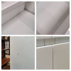 【愛品倶楽部柏店】NITORI (ニトリ) 4段8杯ミドルチェスト クエス140-4LC WHの画像